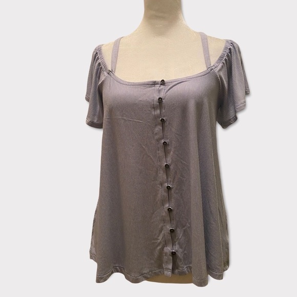 AMERICAN Eagle small woman’s button up top - Picture 1 of 7